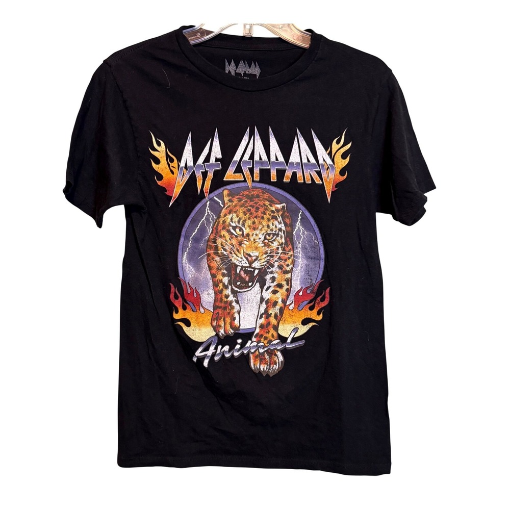 Black 'Animal' Graphic Band Tee